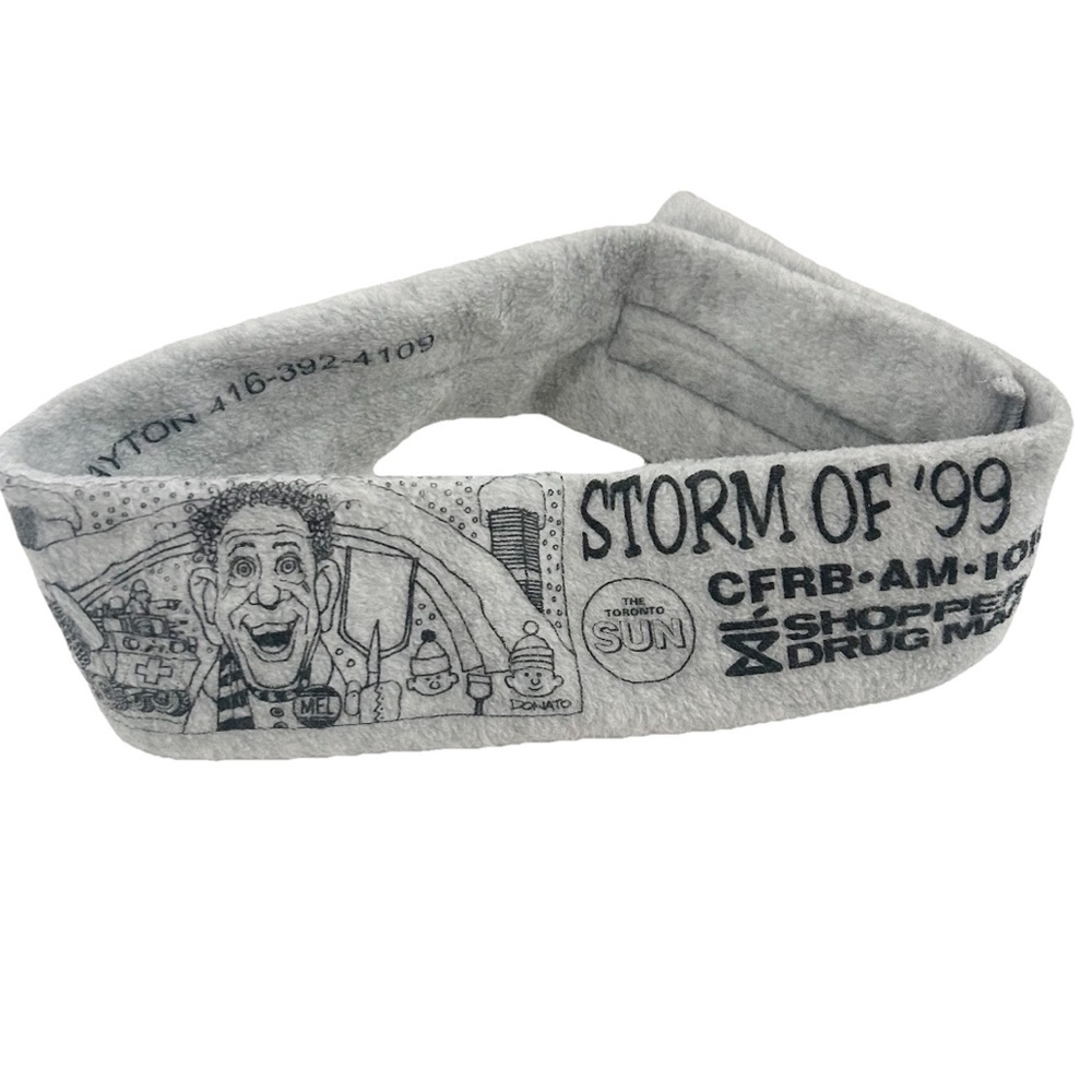 Vintage Survived Storm of '99 Winter Headband Ear-warmer Jack Layton Toronto Sun